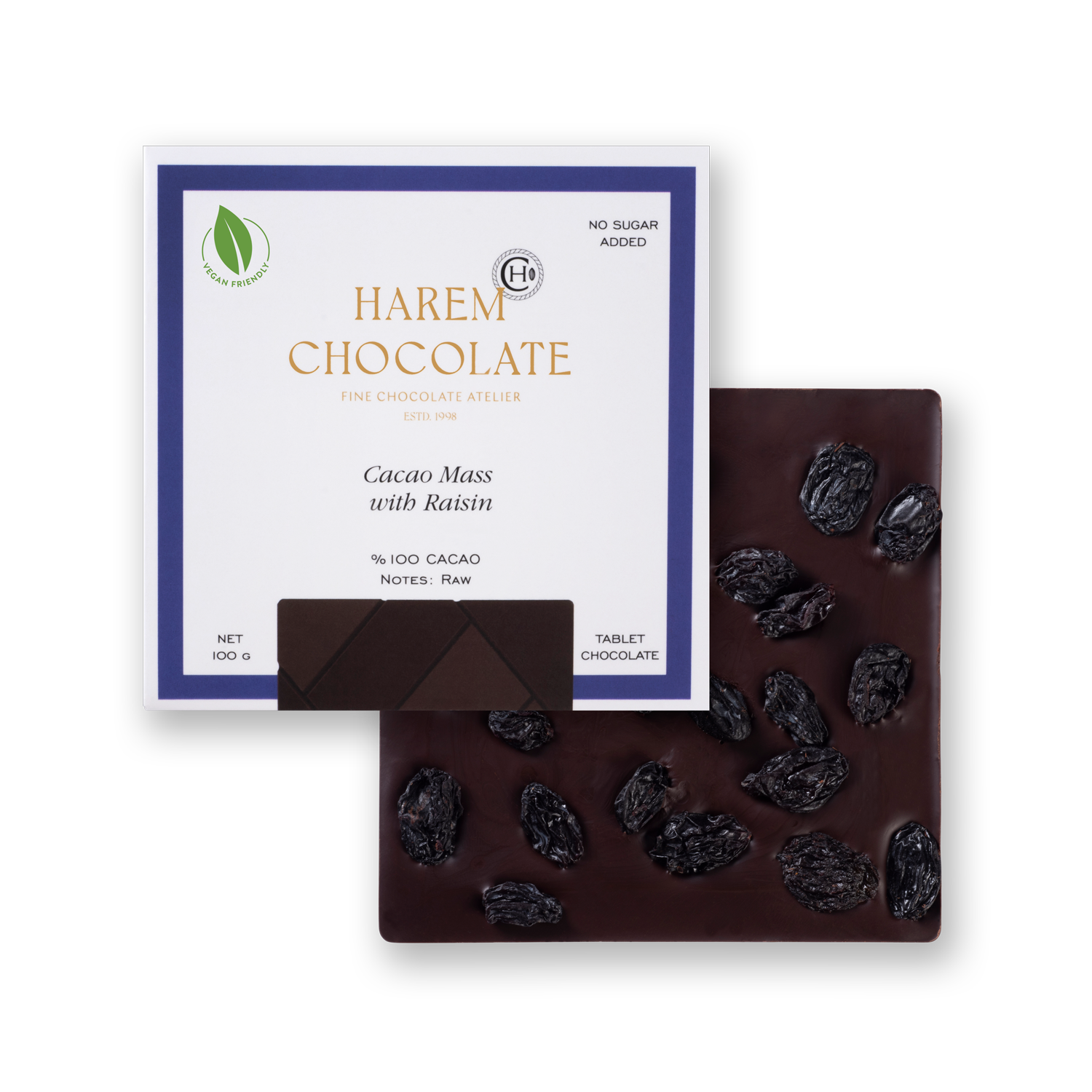 Sugar Free Tablet Chocolate with Raisin