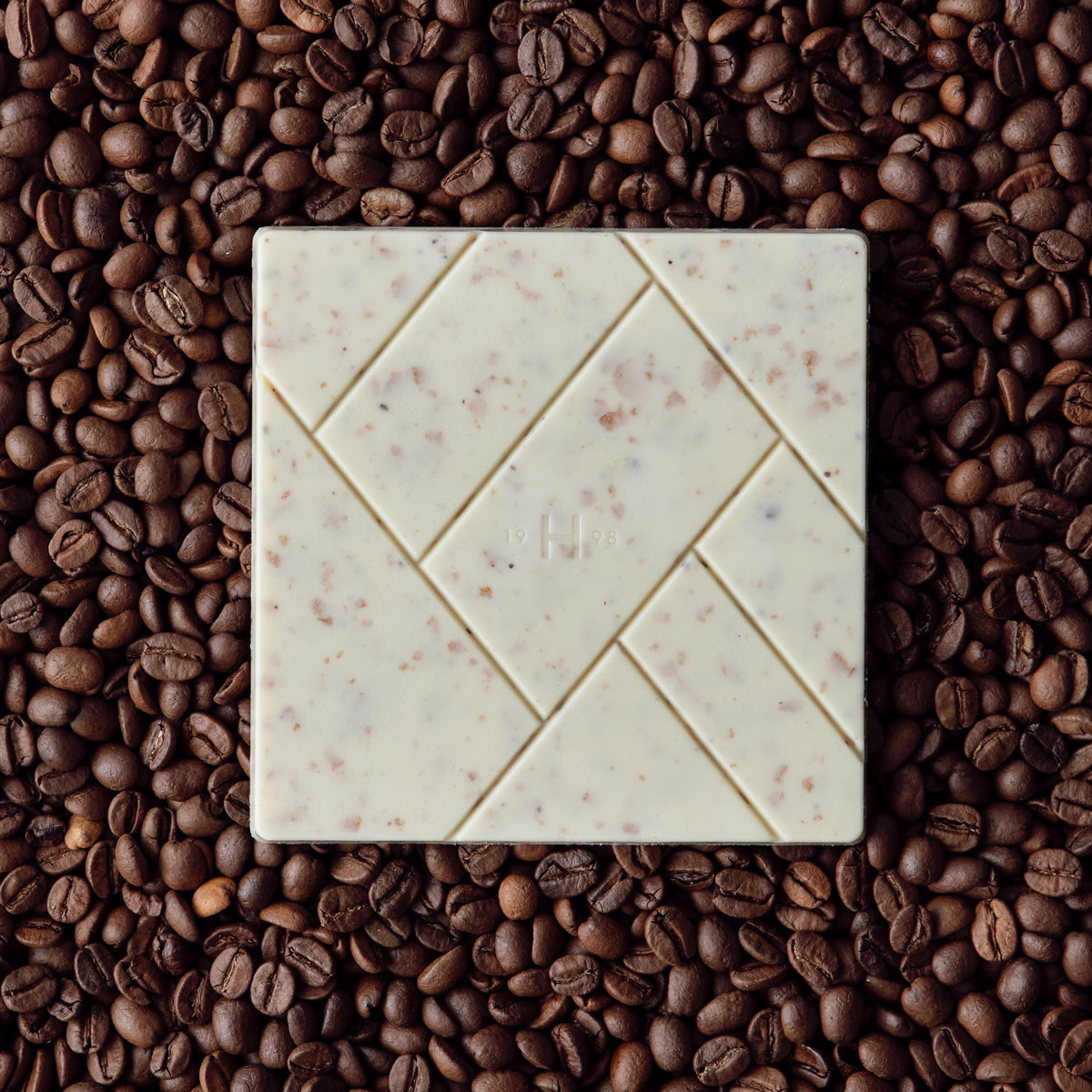 White Tablet Chocolate with Coffee & Crepe